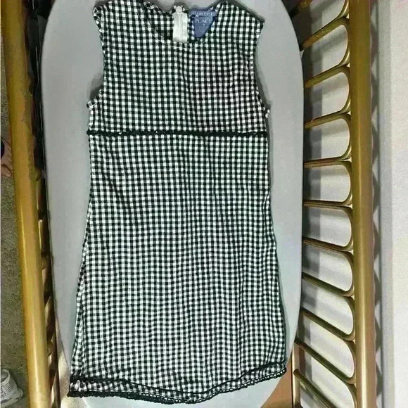 The Children's Place Other - Vintage cotton plaid sequin gingham girls 90s holiday dress no flaws checkered
